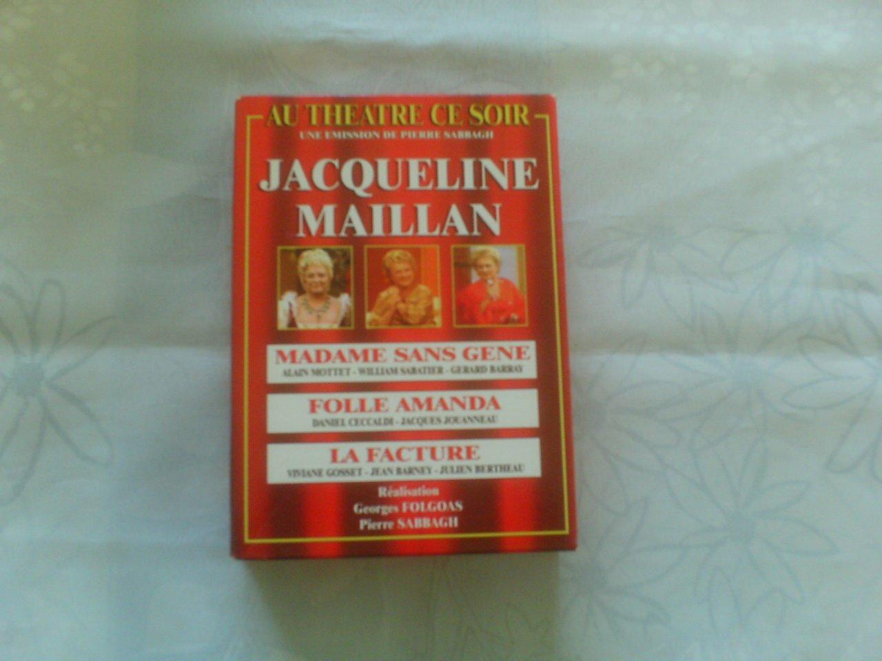 Coffret Jacqueline Maillan 3 DVD : Folle Amanda / Madame Sans-gêne / La Facture Bon état -  reconditionné disponible sur Label Emmaüs